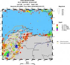 wide historical seismicity