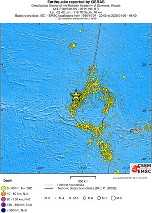 wide historical seismicity