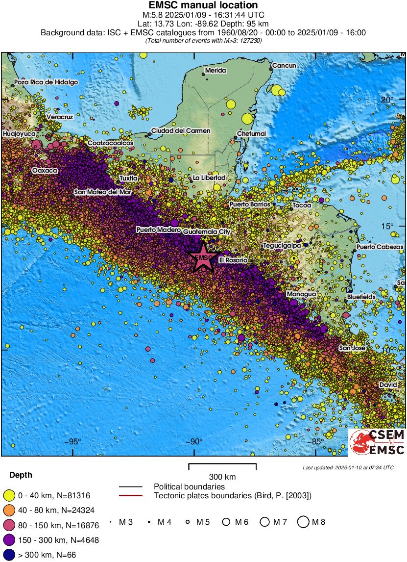 wide historical seismicity