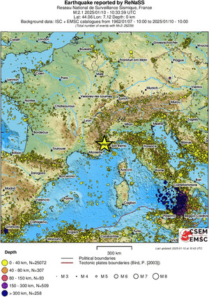 wide historical seismicity