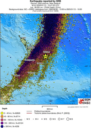 wide historical seismicity