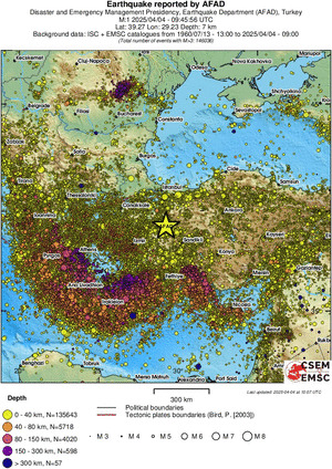 wide historical seismicity