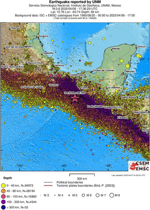 wide historical seismicity