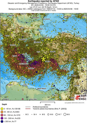 wide historical seismicity