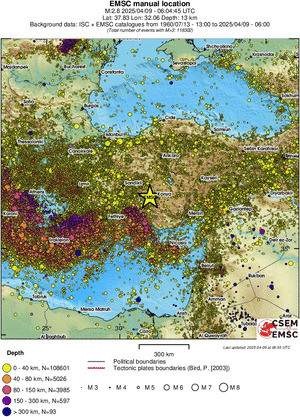 wide historical seismicity