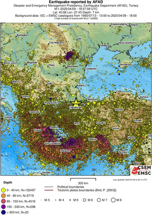 wide historical seismicity