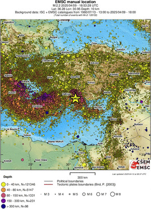 wide historical seismicity