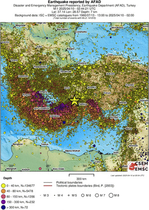 wide historical seismicity