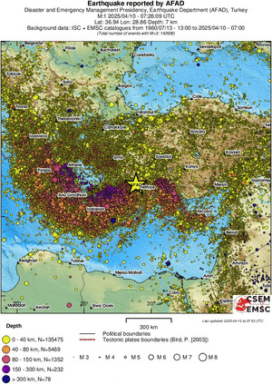 wide historical seismicity