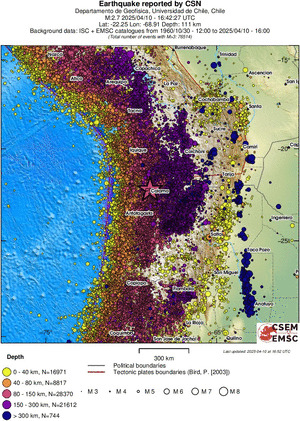 wide historical seismicity
