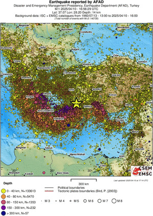 wide historical seismicity
