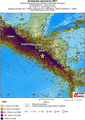wide historical seismicity