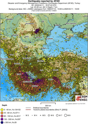 wide historical seismicity