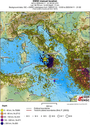 wide historical seismicity