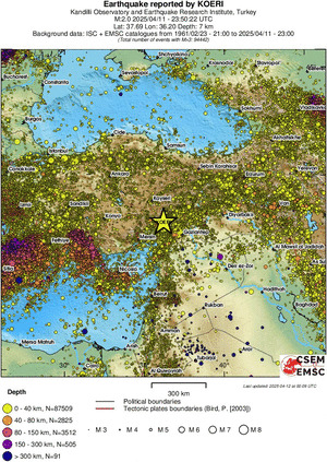 wide historical seismicity