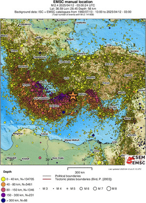 wide historical seismicity