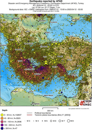 wide historical seismicity