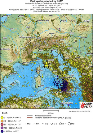 wide historical seismicity
