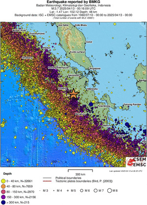 wide historical seismicity