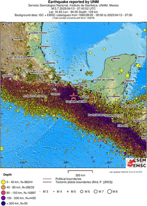 wide historical seismicity