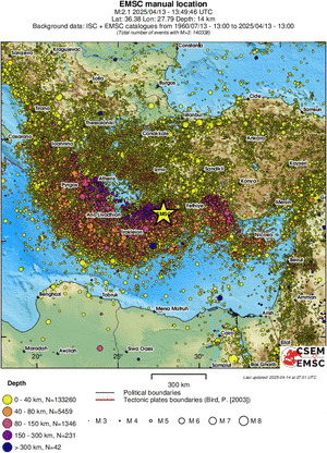 wide historical seismicity