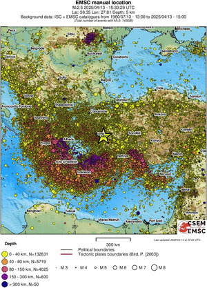 wide historical seismicity