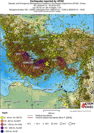wide historical seismicity