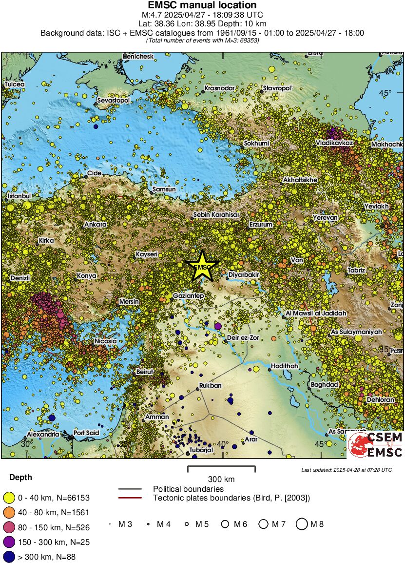 wide historical seismicity