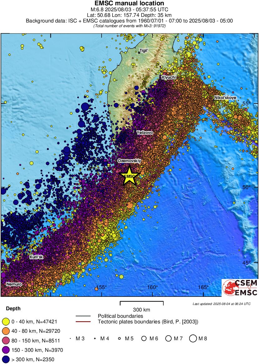 wide historical seismicity