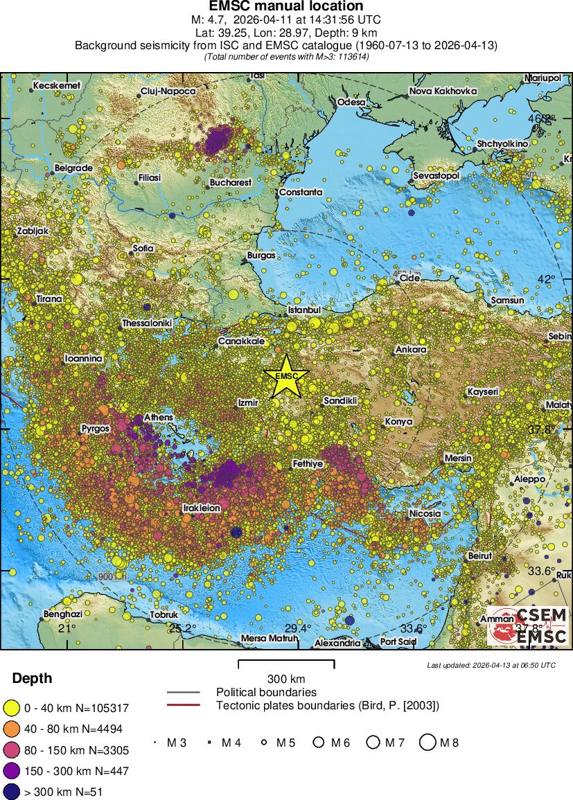 wide historical seismicity