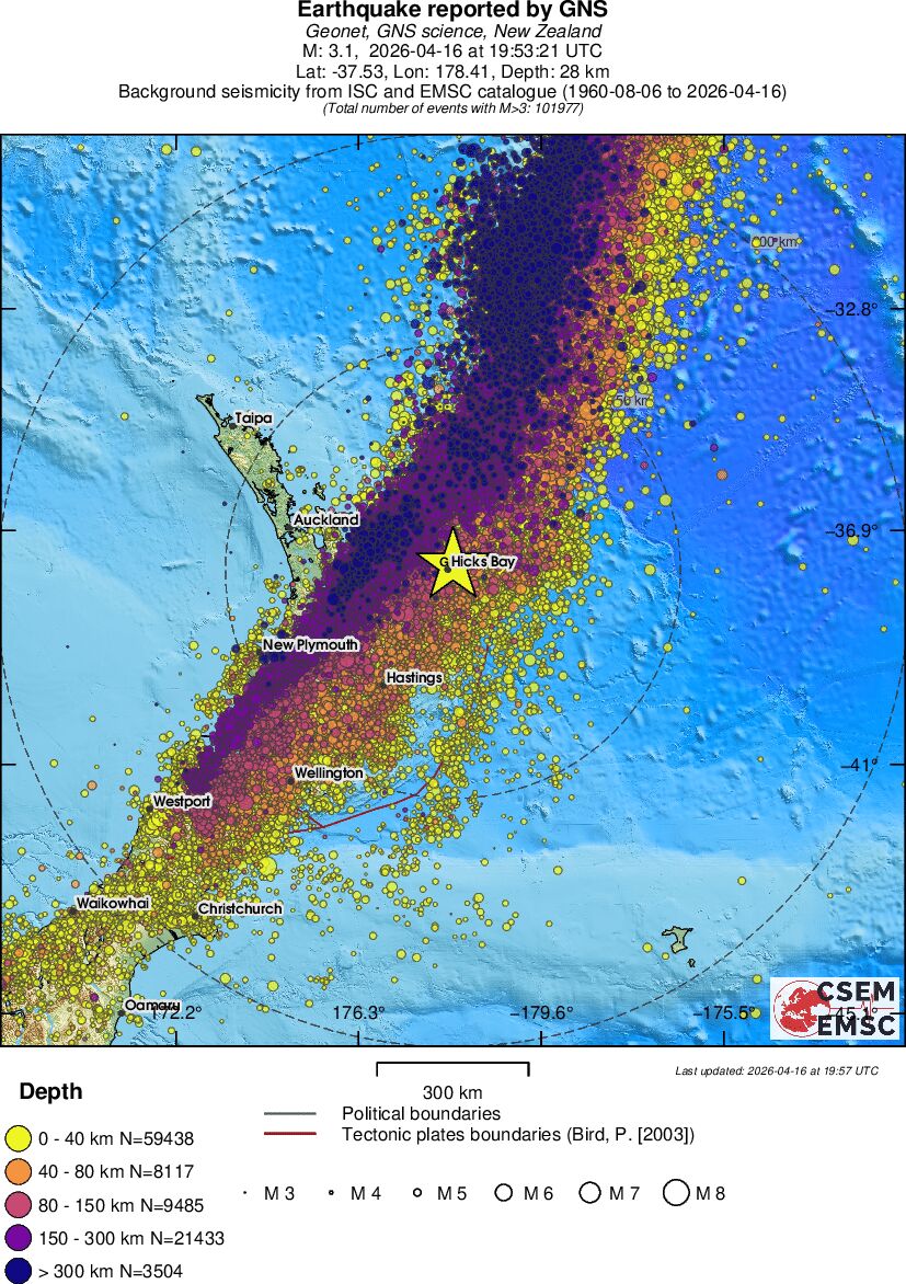 wide historical seismicity