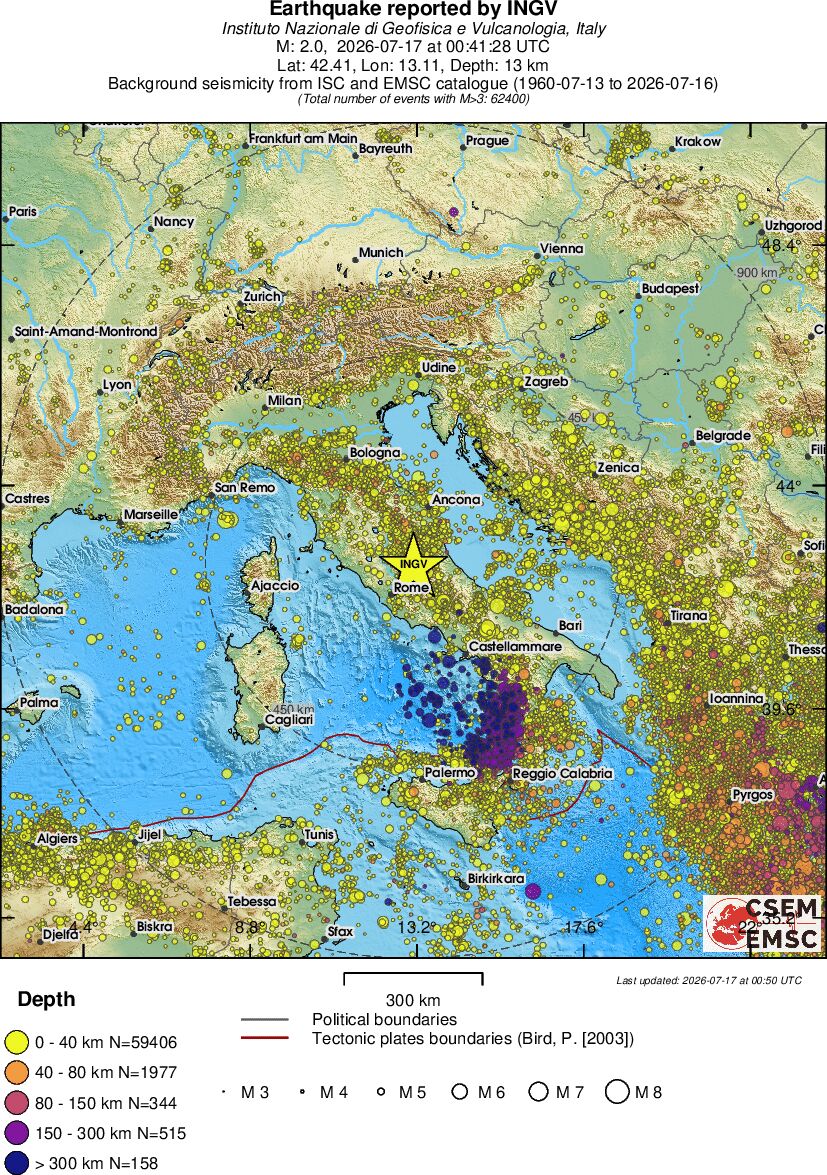 wide historical seismicity