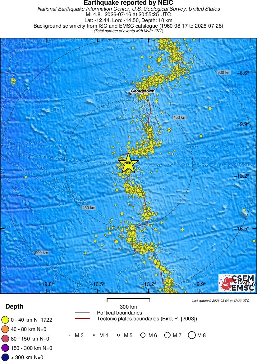 wide historical seismicity