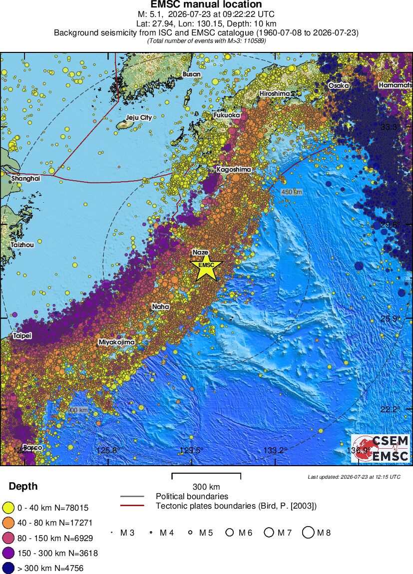 wide historical seismicity