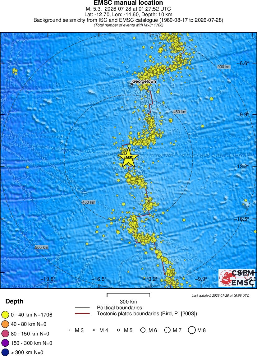 wide historical seismicity