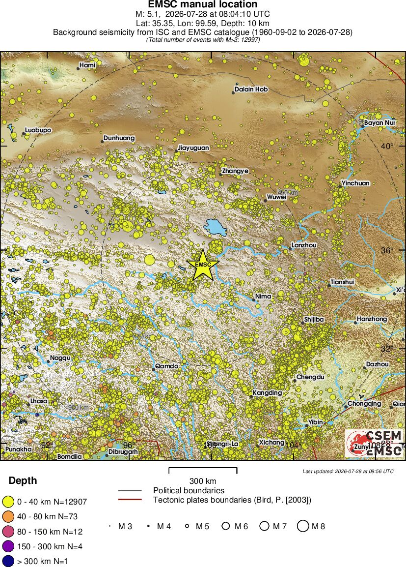 wide historical seismicity