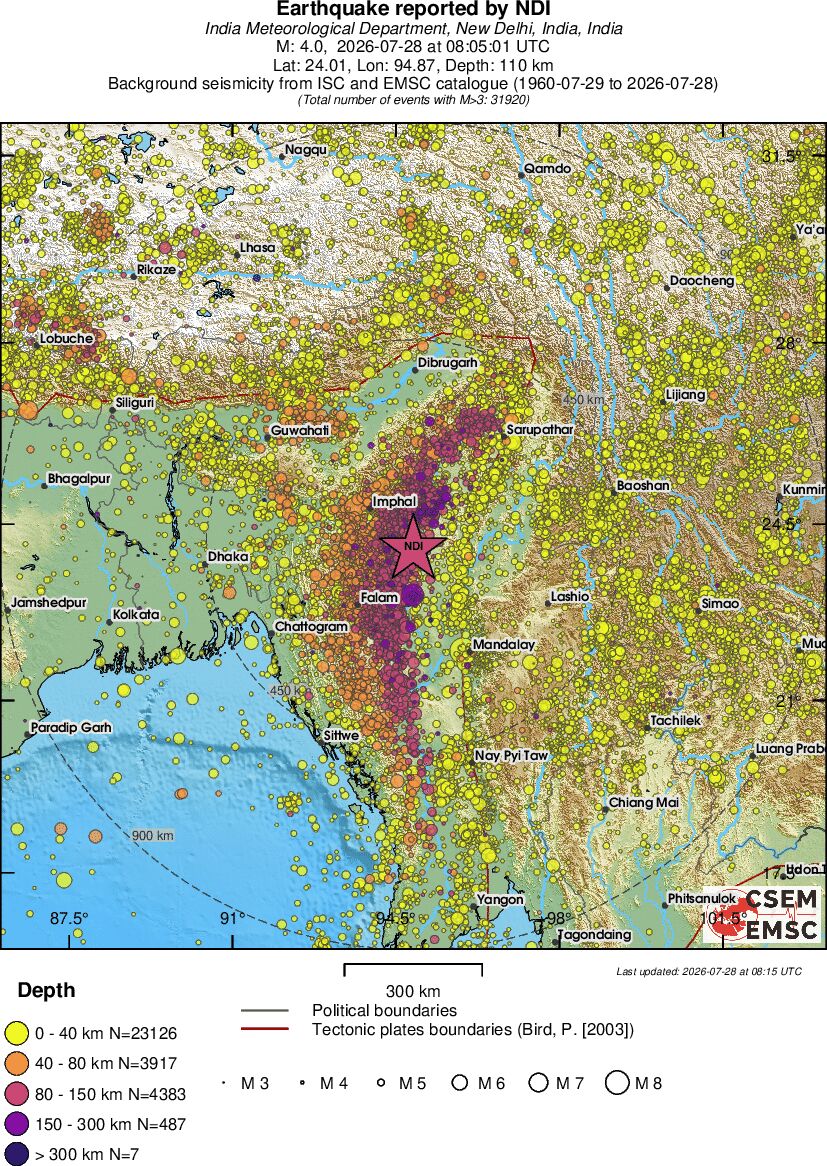 wide historical seismicity