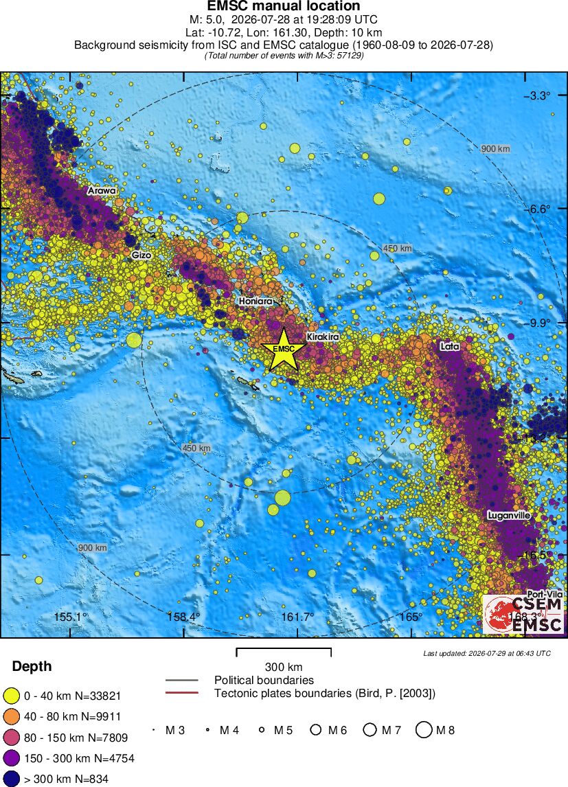 wide historical seismicity