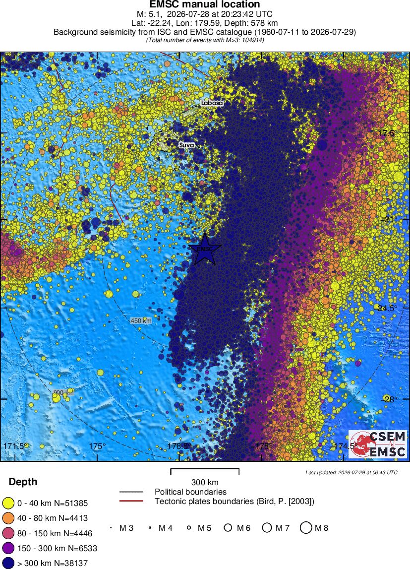 wide historical seismicity