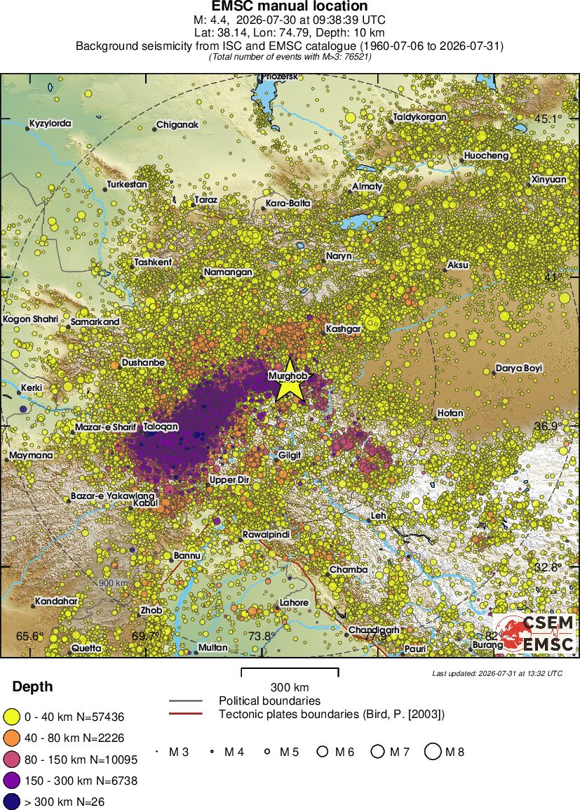 wide historical seismicity