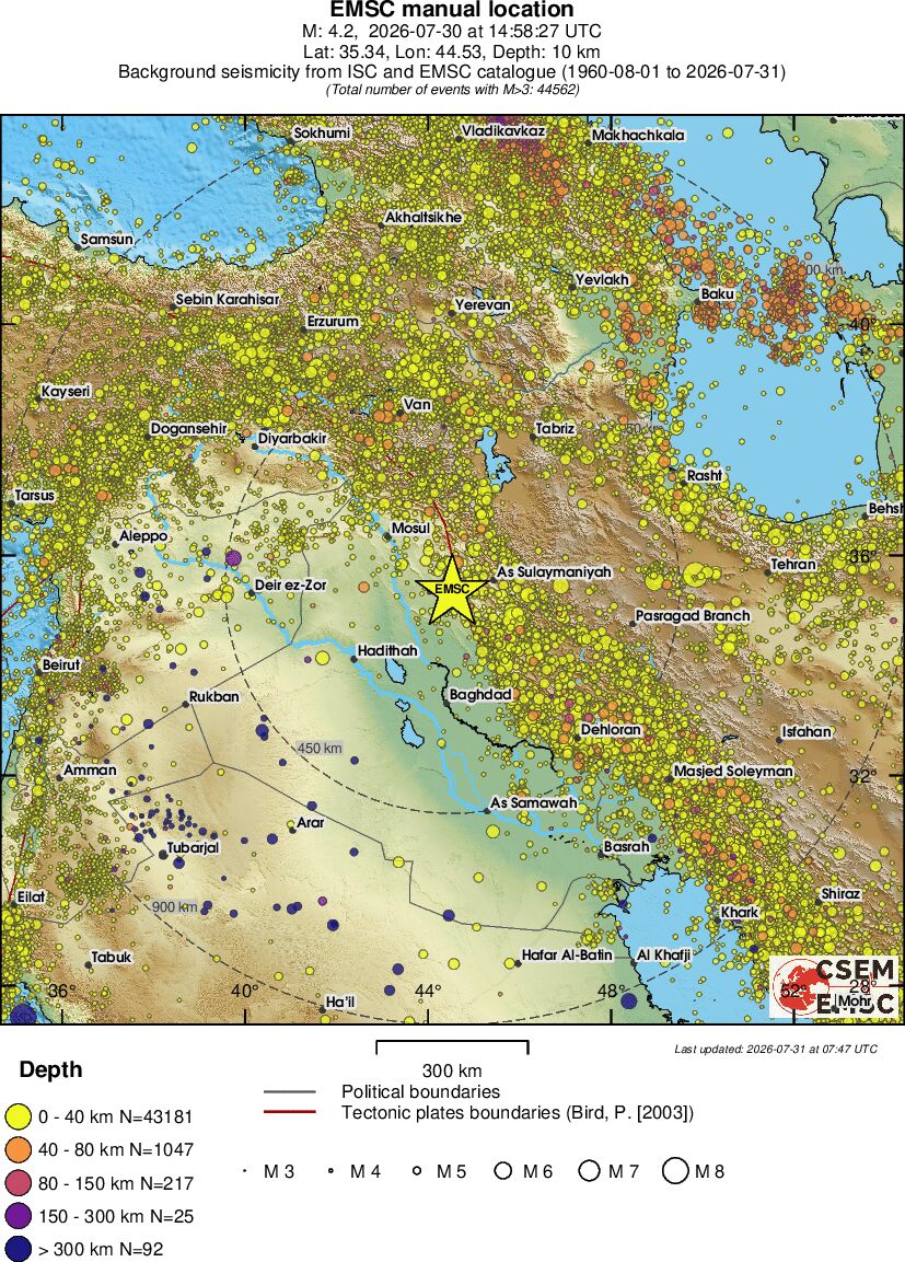 wide historical seismicity