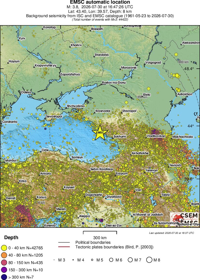 wide historical seismicity