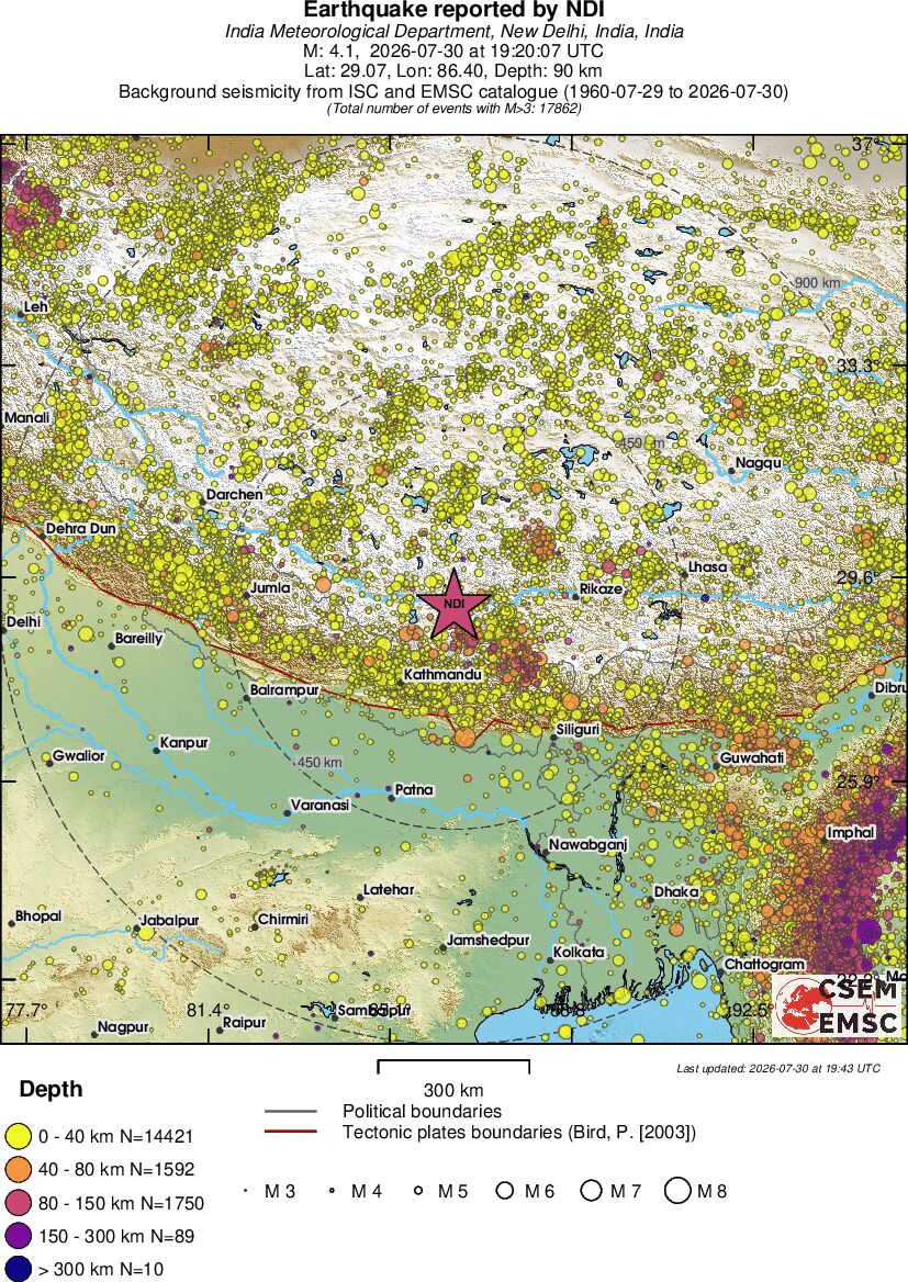 wide historical seismicity