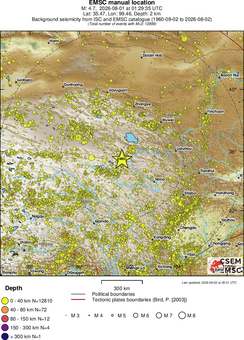 wide historical seismicity