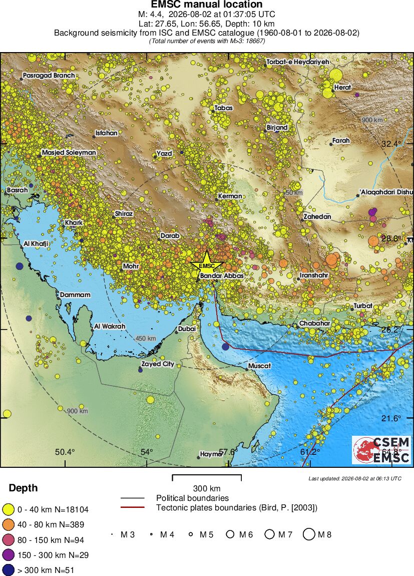 wide historical seismicity