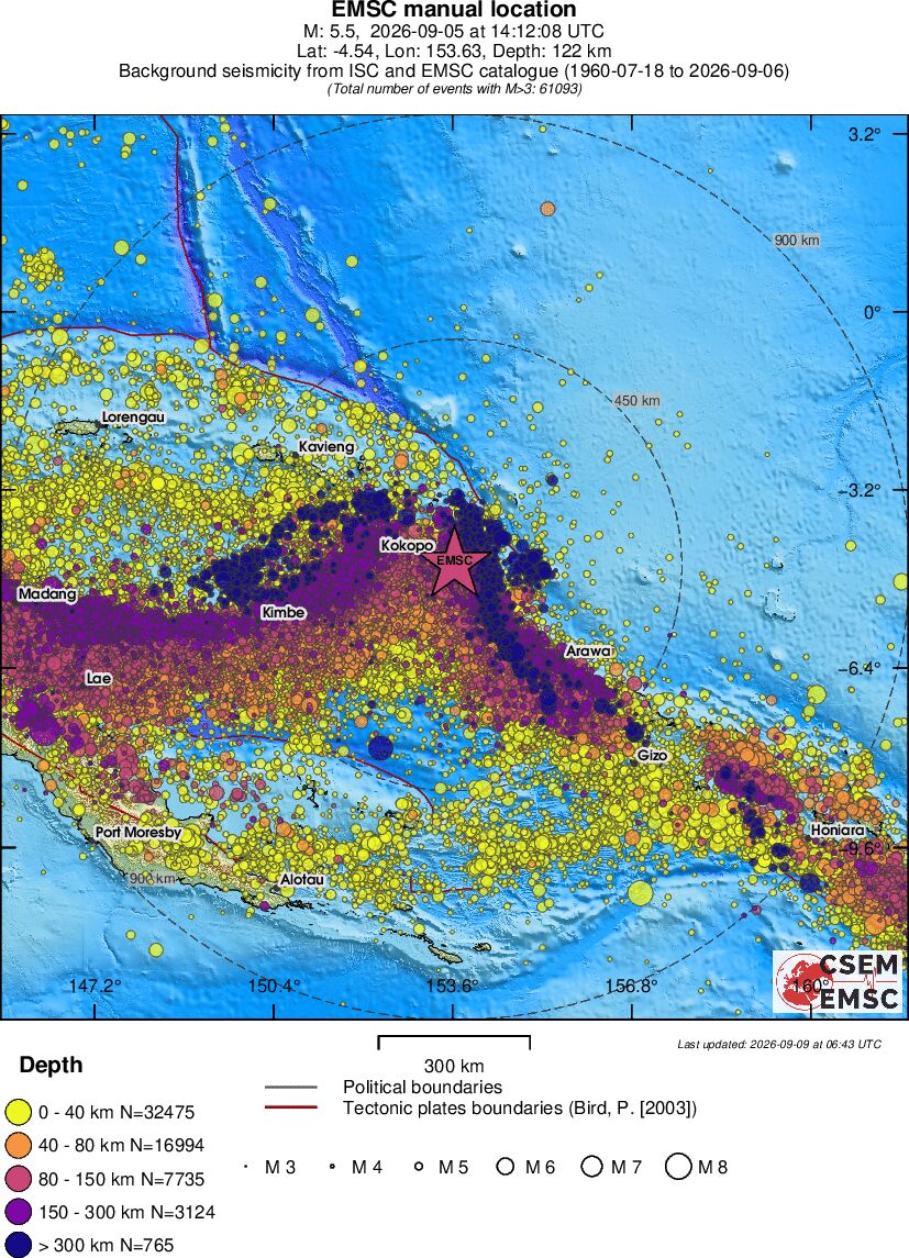 wide historical seismicity