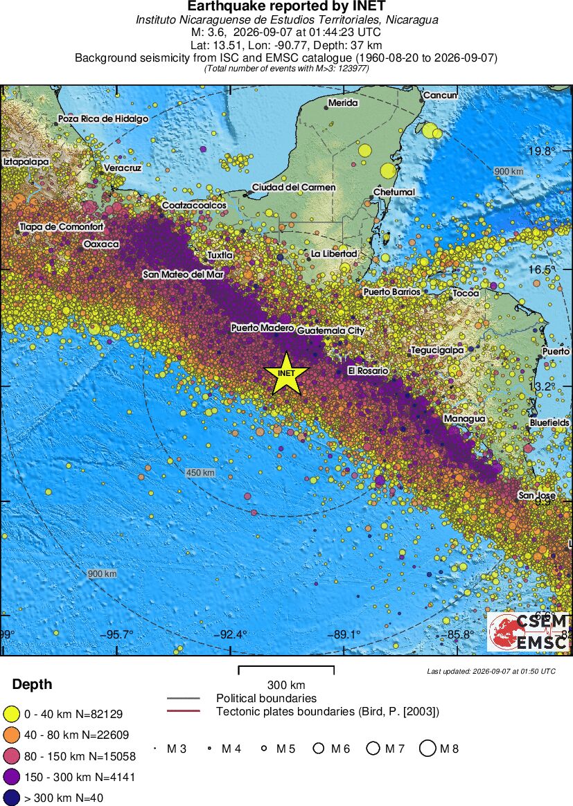 wide historical seismicity