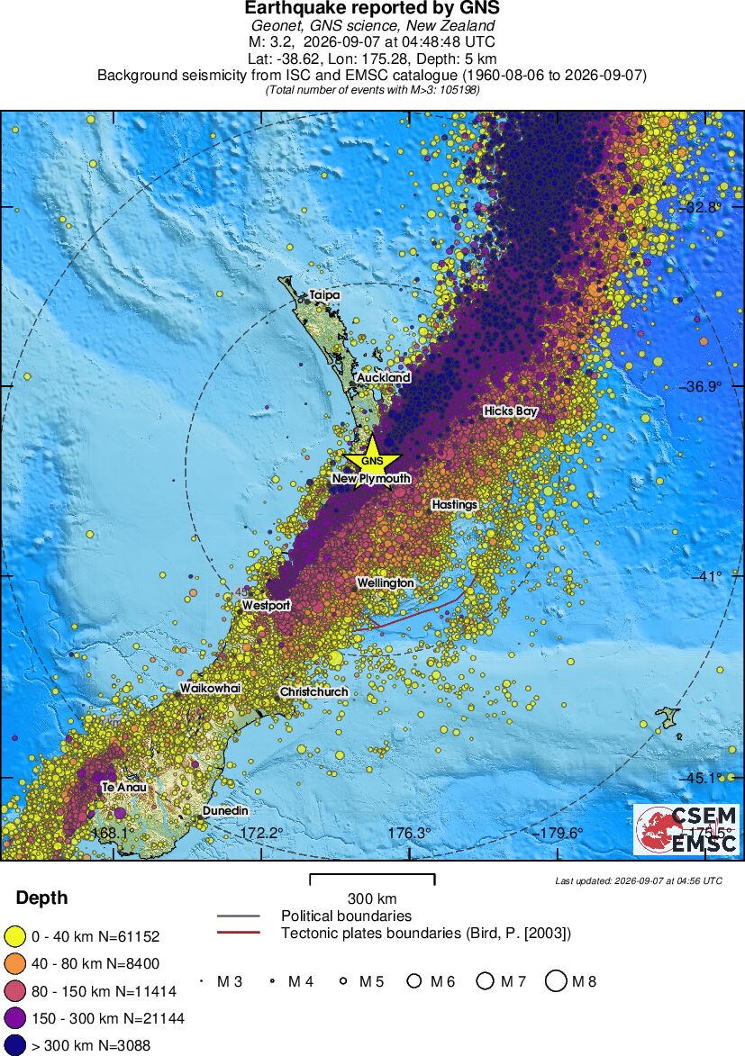 wide historical seismicity