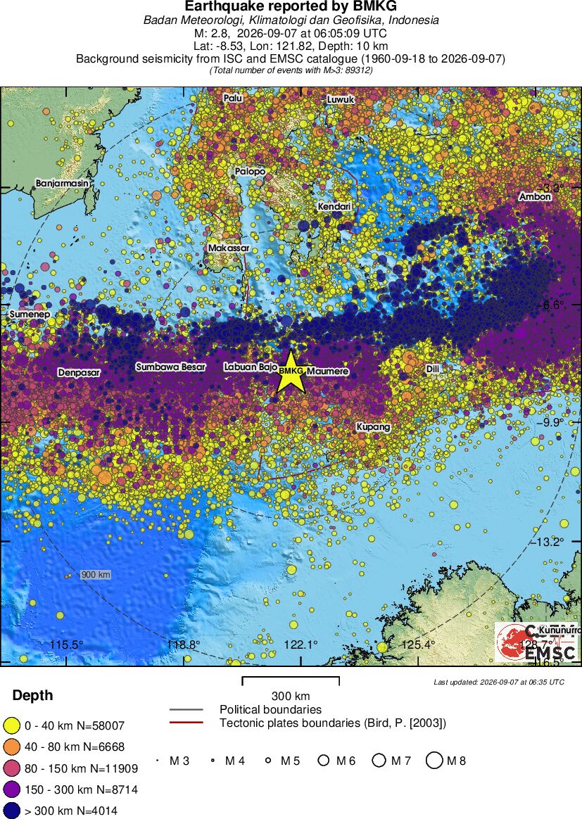 wide historical seismicity