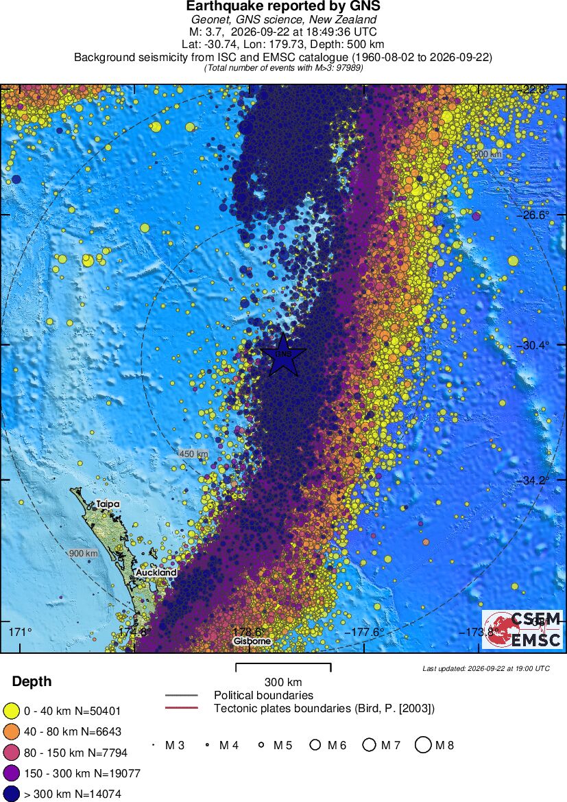 wide historical seismicity